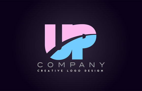 Up Alphabet Letter Join Joined Letter Logo Design