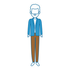 elegant businessman avatar character