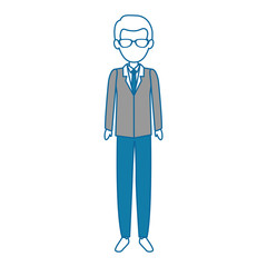 elegant businessman avatar character