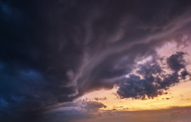 Fototapeta na wymiar Beautiful sunset sky. Cloudy abstract background.