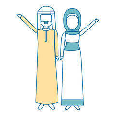 muslim couple avatars characters
