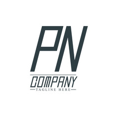 Initial Letter PN Design Logo Template