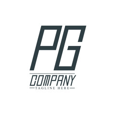 Initial Letter PG Design Logo Template