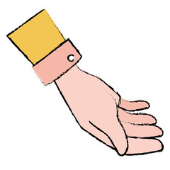 human hand receiving icon