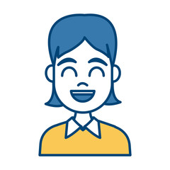 Young man cartoon icon vector illustration graphic design