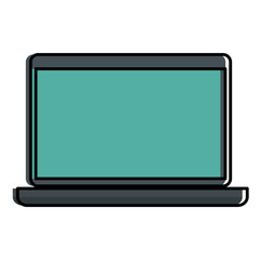 laptop computer isolated icon vector illustration design