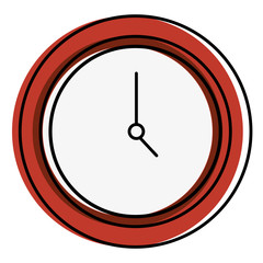 time clock isolated icon vector illustration design