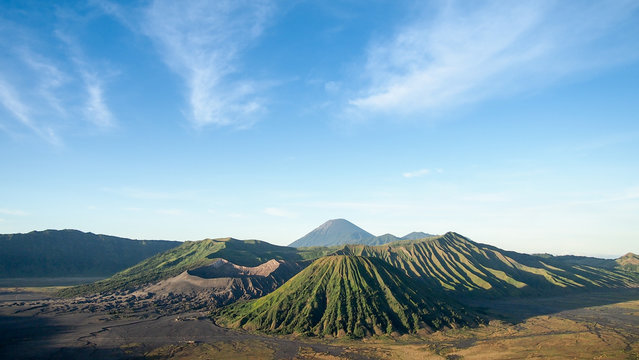 Bromo mountain, at Tengger Semeru National Park, East Java, Indonesia country