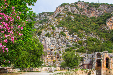 Ruins of the ancient city. Turkey