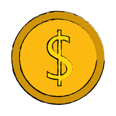 coin money isolated icon vector illustration design