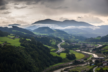 Fototapeta premium Hohenwerfen Castle Werfen Austria