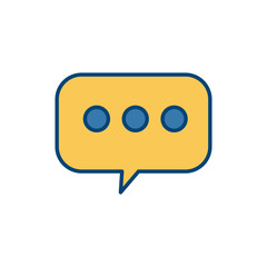 Chat bubble symbol icon vector illustration graphic design