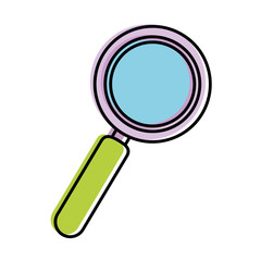 magnifying glass isolated icon vector illustration design