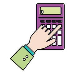 hands human with voucher machine isolated icon vector illustration design