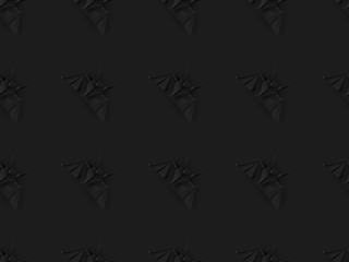 texture with black origami bats