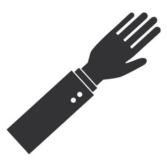 human hand receiving icon vector illustration design