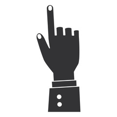 Obraz premium human hand touching icon vector illustration design