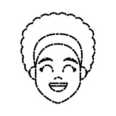 Young woman cartoon icon vector illustration graphic design