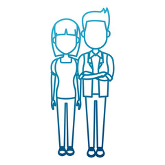 Young couple cartoon icon vector illustration graphic design