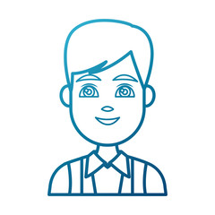 Young man cartoon icon vector illustration graphic design
