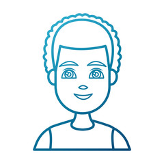 Young man cartoon icon vector illustration graphic design