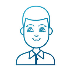 Young man cartoon icon vector illustration graphic design