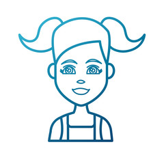 Young woman cartoon icon vector illustration graphic design