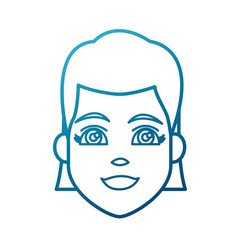 Young woman cartoon icon vector illustration graphic design