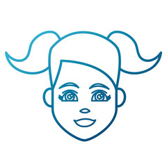 Young woman cartoon icon vector illustration graphic design