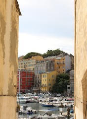 View of the port of Bastia, corsica