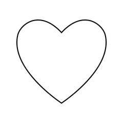 heart icon over white background vector illustration