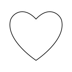 heart icon over white background vector illustration