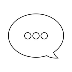 speech bubble icon over white background vector illustration