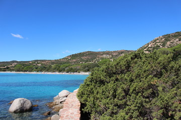 View of palombaggia, corsica