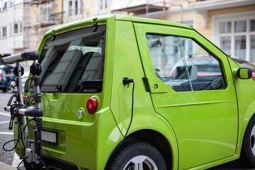 Electric car charging station in Oslo