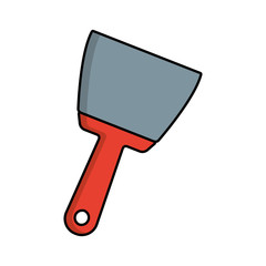 paint brush icon over white background vector illustration