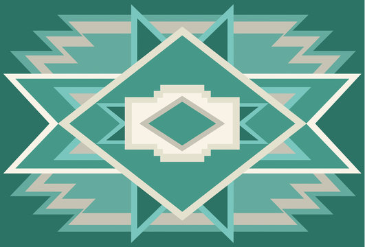 Abstract Southwest Turquoise Native Background 1