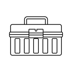 tool box icon over white background vector illustration