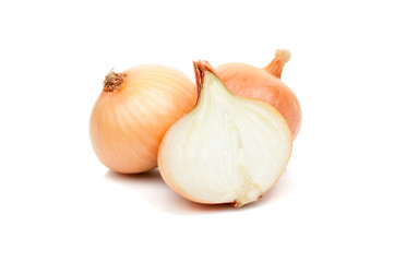 onion bulbs isolated on white background © photo-nuke