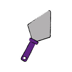 spatula tool icon over white background vector illustration