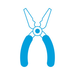 pliers tool icon over white background vector illustration