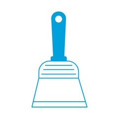 paint brush icon over white background vector illustration