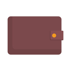wallet accessory icon over white background vector illustration