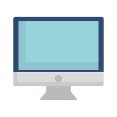 computer icon over white background vector illustration