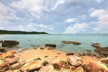 The Bai Khem Beach is one of the most beautiful beaches in Phu Quoc Island, vietnam