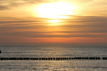 Sonnenuntergang am Meer Sundown