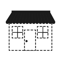 store icon over white background vector illustration