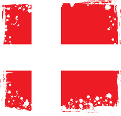 Vector Denmark Flag, danish Colors (Vector Art)