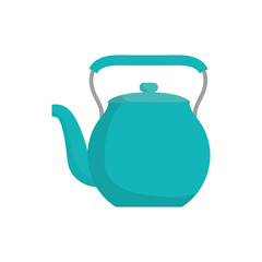 keettle icon over white background colorful design vector illustration