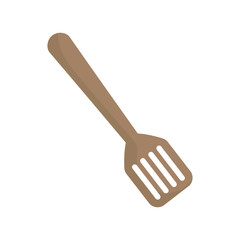 spatula utensil icon over white background vector illustration